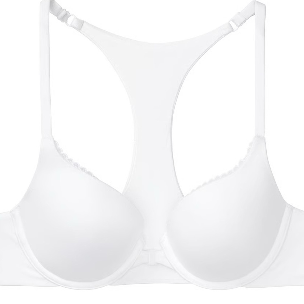 Victoria's Secret White Racerback Molded Push-Up Bra